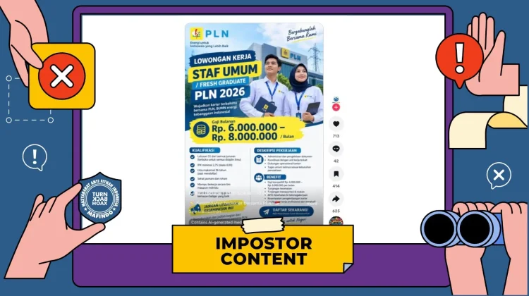 Hoaks: Tautan Lowongan Kerja PLN