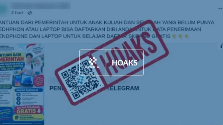 Hoaks: Tautan Bantuan Ponsel dan Laptop Gratis untuk Pelajar