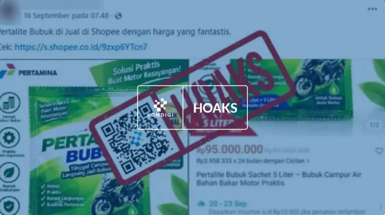 Hoaks: Pertalite Bubuk Campur Air Bukan Produk Pertamina - RRI.co.id