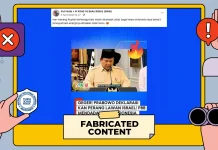 Hoaks: Indonesia Gabung Kubu Iran, Prabowo Deklarasi Perang Lawan Israel