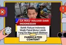 Hoaks: Bahlil Wajibkan Seluruh Masyarakat Ganti ke Motor Listrik