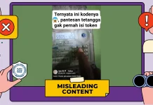 Hoaks: Kode Token Listrik Gratis untuk Tiga Bulan