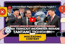 Hoaks: Indonesia Pimpin Negara ASEAN Rebut Laut China Selatan