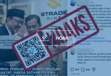 Hoaks: Anggaran Pengadaan Sepatu Sekolah Rakyat Kementerian Sosial