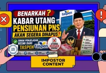 Hoaks: Taspen Bakal Hapus Utang Pensiunan PNS