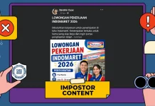 Hoaks: Tautan Pendaftaran Lowongan Kerja Indomaret