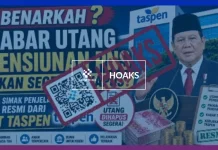 Hoaks: Taspen Bakal Hapus Utang Pensiunan PNS