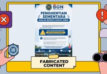 Hoaks: Edaran Pemberhentian sementara MBG dari BGN