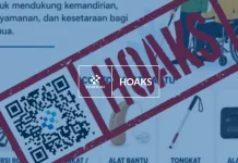 Hoaks: Tautan untuk Klaim Alat Bantu Disabilitas dari Pemerintah