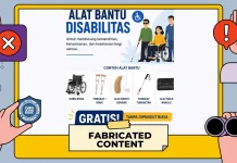 Hoaks: Tautan Pendaftaran Alat Bantu Disabilitas Gratis dari Pemerintah