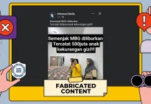 Hoaks: 500 Juta Anak Kekurangan Gizi usai MBG Diliburkan