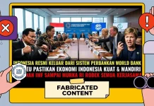 Hoaks: Indonesia Resmi Keluar dari Keanggotaan World Bank