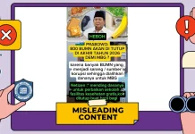 Hoaks: Demi MBG, Ratusan BUMN Bakal Ditutup Akhir 2026