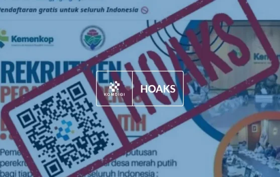 Hoaks: Tautan Pendaftaran Rekrutmen Pegawai Koperasi Merah Putih