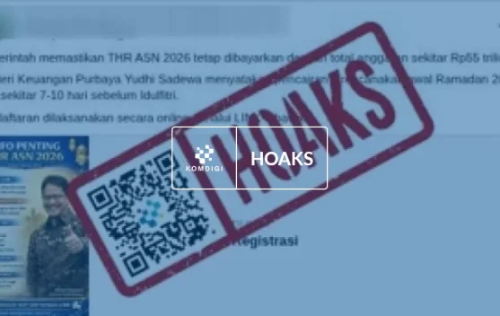 Hoaks: Tautan Pendaftaran THR ASN 2026