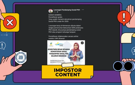 Hoaks: Tautan Pendaftaran Rekrutmen Pendamping PKH 2026