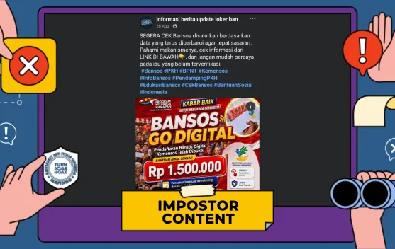 Hoaks: Tautan Pendaftaran Bansos Digital