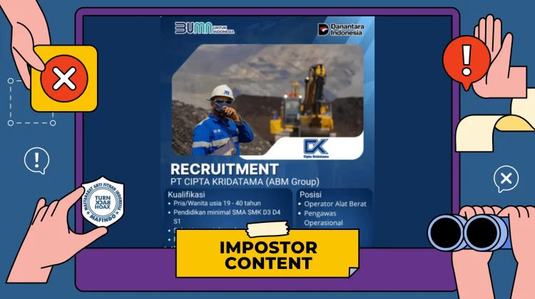 Hoaks! Lowongan Kerja PT. Cipta Kridatama