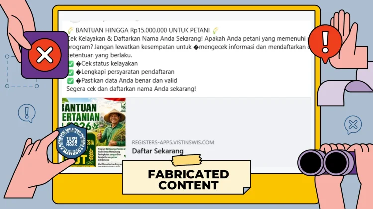 Hoaks! Tautan Pendaftaran Bantuan Tunai untuk Petani