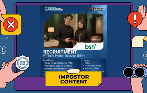 Hoaks! Lowongan Kerja Bank Syariah Nasional
