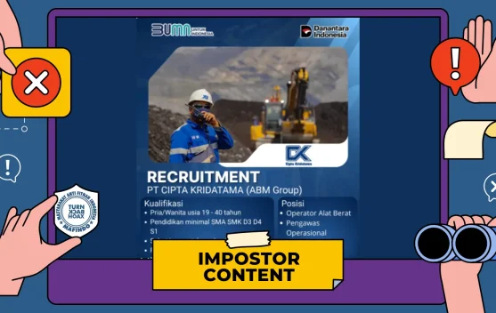 Hoaks! Lowongan Kerja PT. Cipta Kridatama
