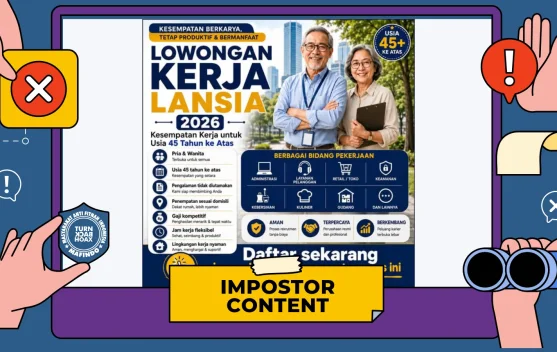 Hoaks! Beredar Tautan Lowongan Kerja Khusus Lansia 2026