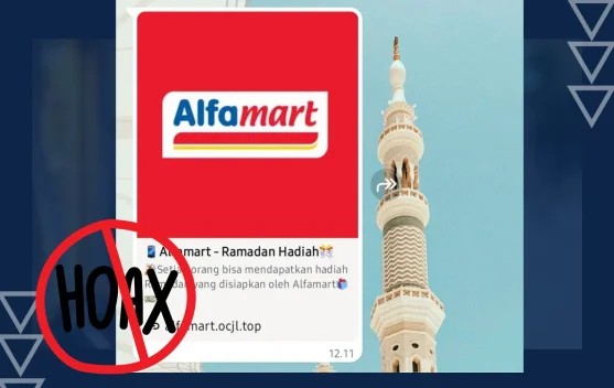 Waspada Tautan “Undian Ramadan Berhadiah dari Alfamart”, Dipastikan Hoaks