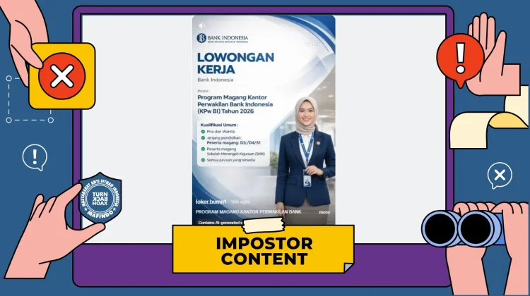 Hoaks Program Magang Kantor Perwakilan Bank Indonesia