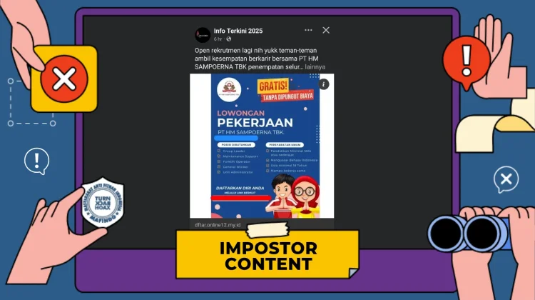 Hoaks Tautan Pendaftaran Lowongan PT HM Sampoerna