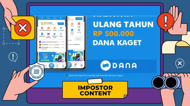 Hoaks Laman Pendaftaran Saldo Dana Gratis