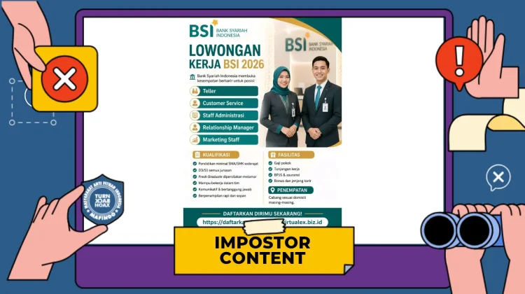 Hoaks Tautan Pendaftaran Lowongan BSI 2026