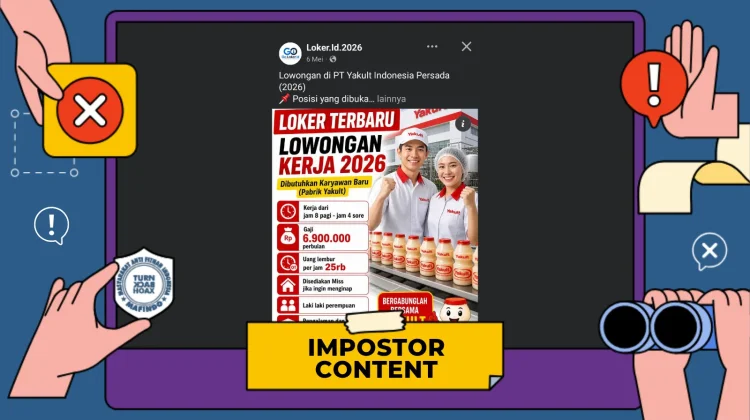 Hoaks Tautan Loker PT Yakult Indonesia