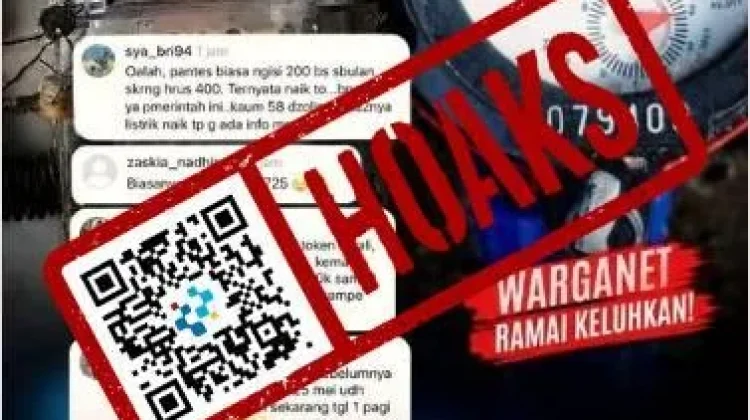 Hoaks Tarif Listrik Naik Dua Kali Lipat