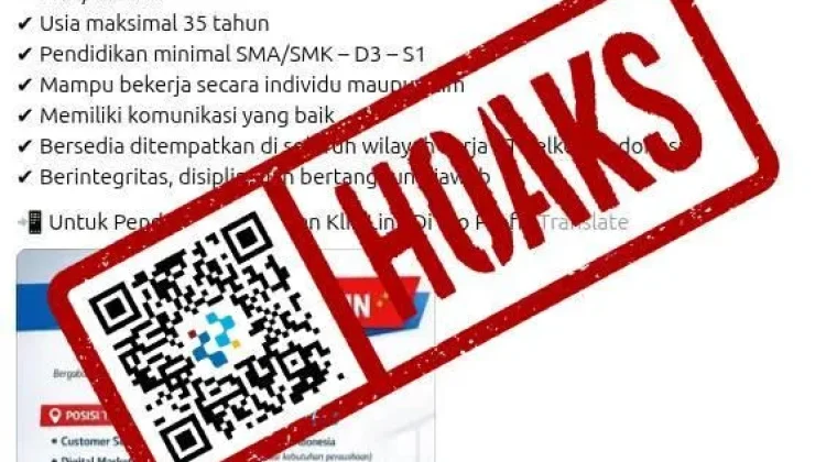 Hoaks Tautan Pendaftaran Loker Telkom 2026
