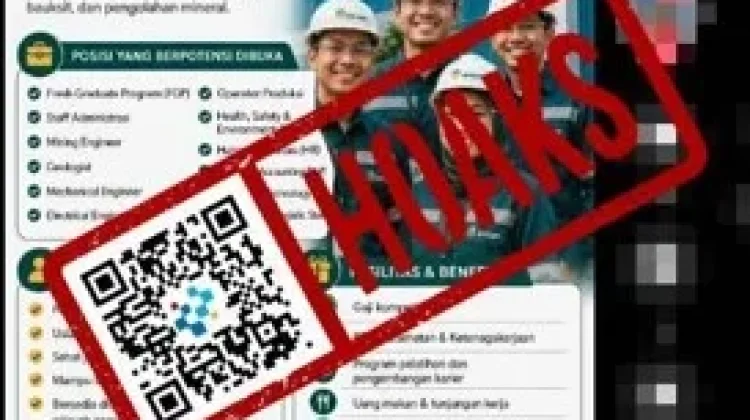 Hoaks Tautan Lowongan Kerja PT Antam