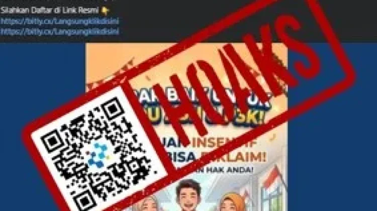 Hoaks Bantuan Insentif Guru dengan Syarat Mendaftarkan Akun Telegram