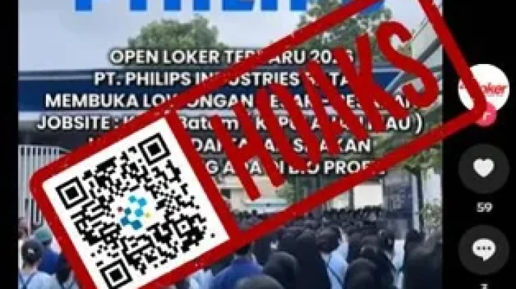 Hoaks Tautan Pendaftaran Lowongan PT Philips Industries