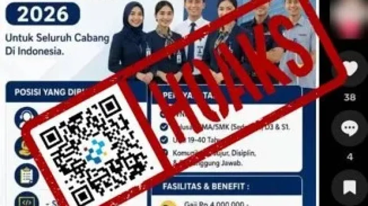 Hoaks Tautan Lowongan Kerja Bank Mandiri