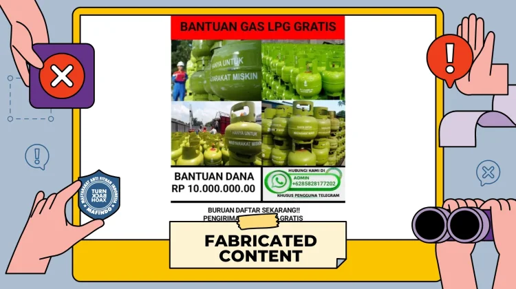 Hoaks Tautan Bantuan Gas LPG Gratis dari Pemerintah