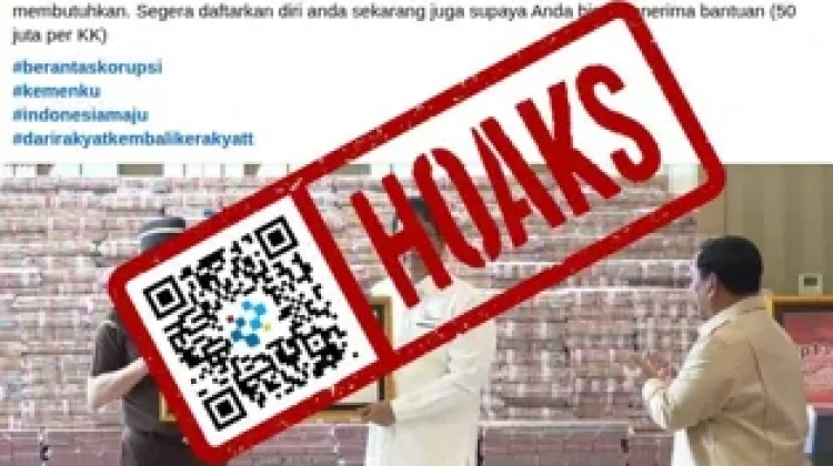 Hoaks Bantuan Dana Rp50 Juta per Keluarga dari Kemenkeu
