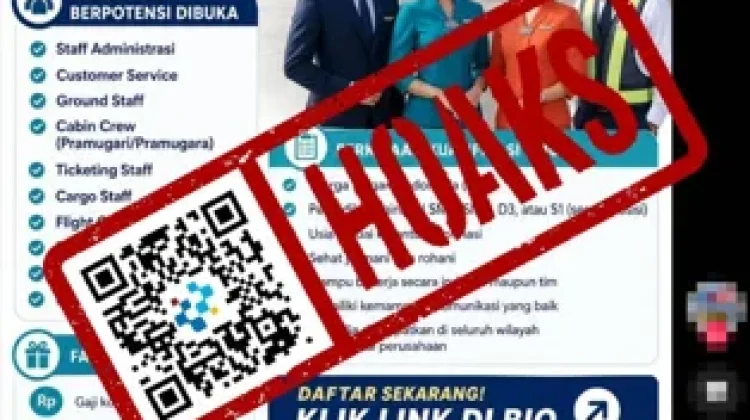 Hoaks Pendaftaran Lowongan Kerja Garuda Indonesia 2026