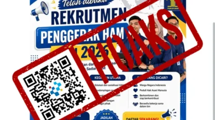 Hoaks Tautan untuk Daftar Program Penggerak HAM 2026