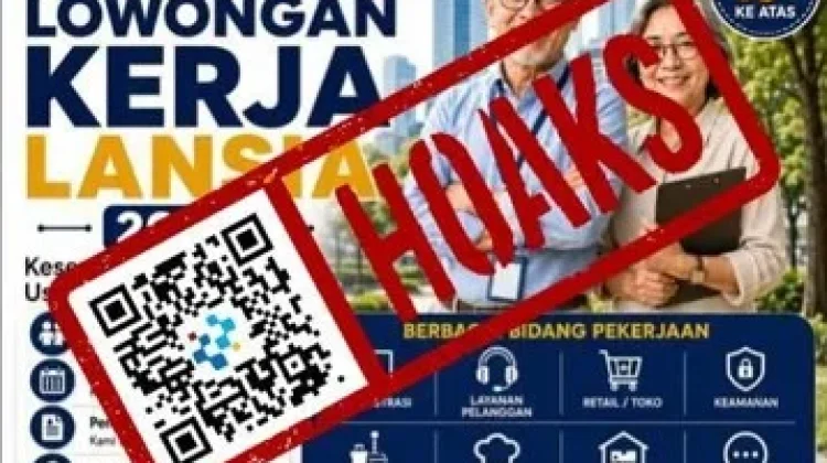 Hoaks Tautan Lowongan Kerja untuk Lansia