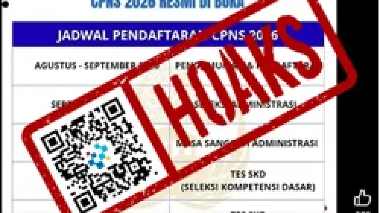 Hoaks Video Menpan RB Umumkan Pendaftaran CPNS pada Agustus 2026