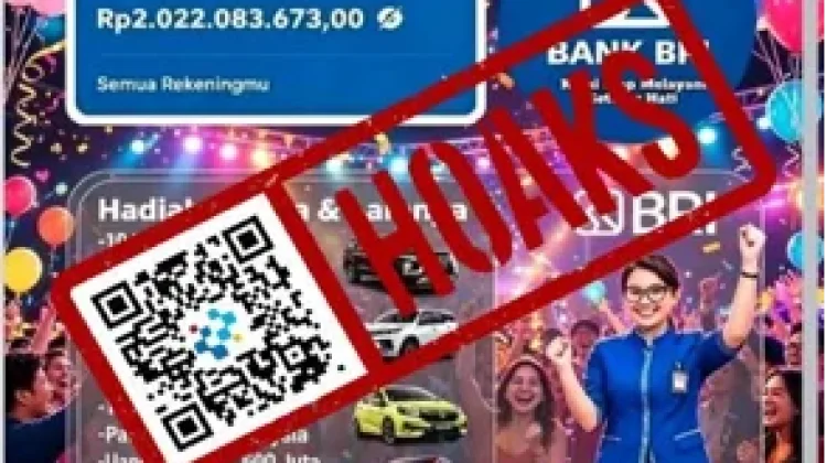 Hoaks Undian Berhadiah BRI Sambut Hut ke 81 RI