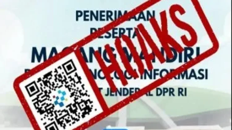 Hoaks Tautan Pendaftaran Magang Setjen DPR RI 2026