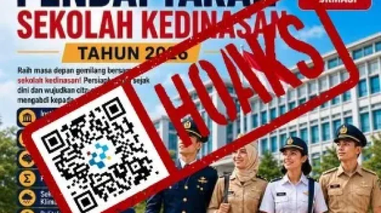 Hoaks Tautan Pendaftaran Sekolah Kedinasan 2026