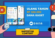 Hoaks Laman Pendaftaran Saldo Dana Gratis