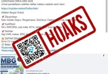 Hoaks Tautan Pendaftaran Loker untuk Program MBG 2026