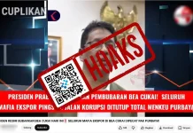 Hoaks Presiden Prabowo Resmi Bubarkan Bea Cukai